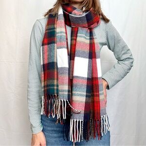 J. Crew classic plaid scarf